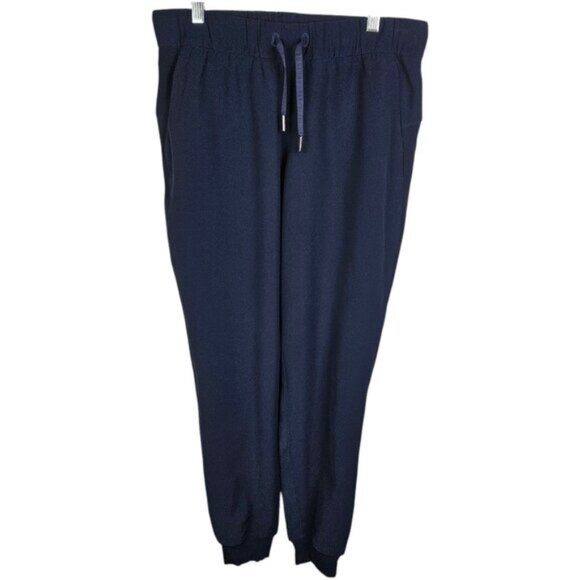 Lululemon On The Fly Jogger Women's Navy Blue Elastic waist cuffed hem size 6 - Picture 10 of 10